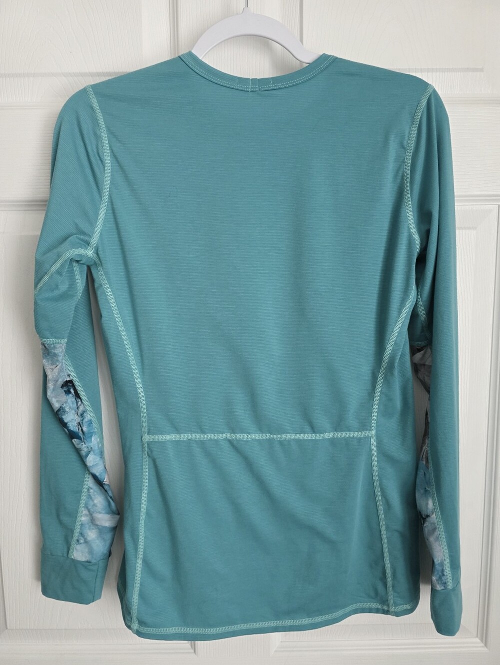 Alpine Fit Wild Iris Rendezvous Ridge Long Sleeve Top Glacial Teal M - Picture 2 of 9